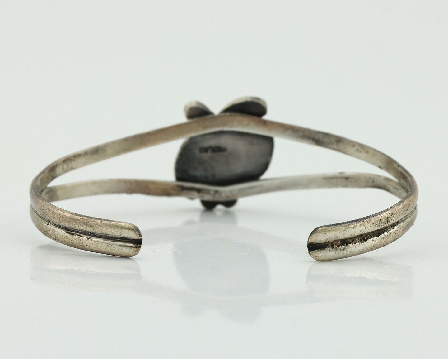 Navajo Slave Bracelet 925 Silver Arizona Turquoise Native American Artist C.80's