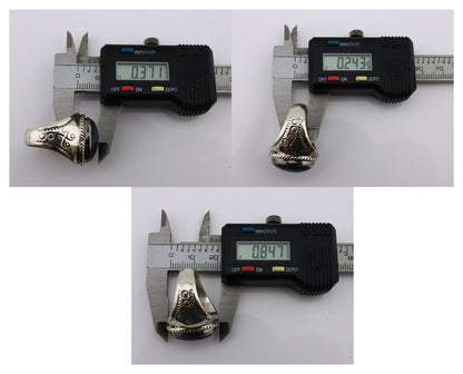 Navajo Ring 925 Silver Natural Blue Lapis Lazuli Native American Artist C.80's