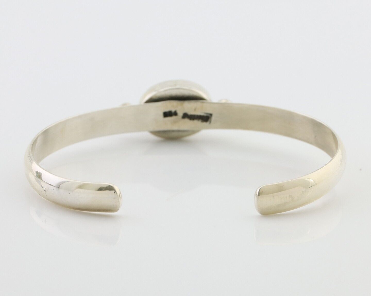 Navajo Cuff Bracelet 925 Silver Natural Blue Turquoise Native American C.80's