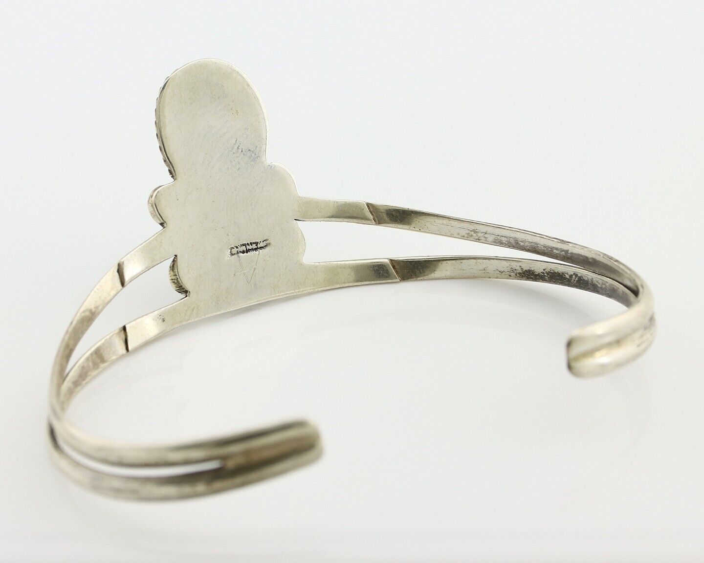 Navajo Bracelet 925 Silver Kingman Turquoise Artist Native American C.80's