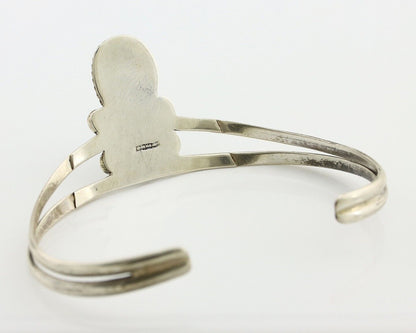 Navajo Bracelet 925 Silver Kingman Turquoise Artist Native American C.80's