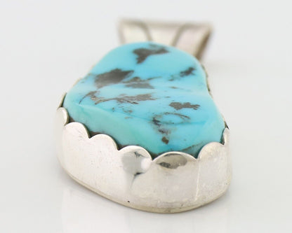 Navajo Necklace Pendant 925 Silver Turquoise Artist Tony Guerro C.80's