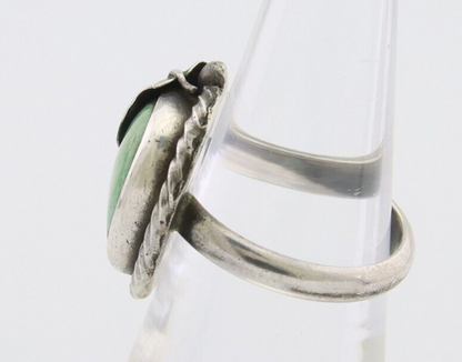 Navajo Handmade Ring 925 Silver Natural Turquoise Native Artist C.80's