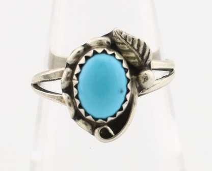 Navajo Ring 925 Silver Turquoise Artist Signed SkyStone Creations C.80's