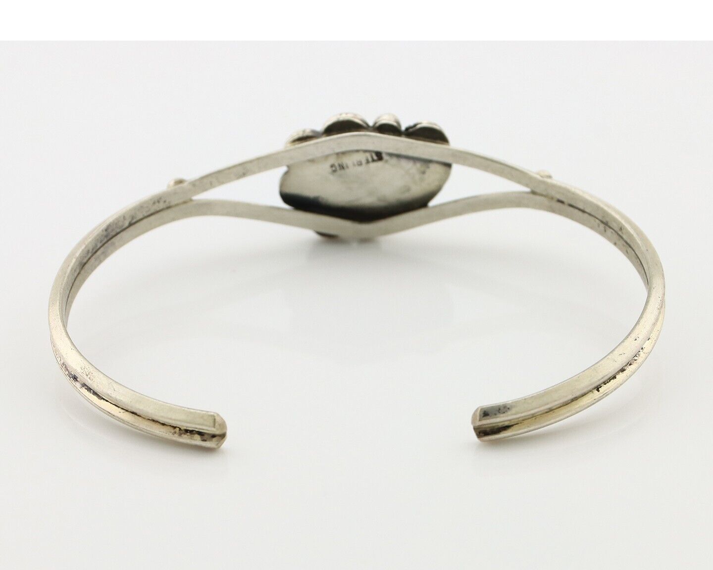 Navajo Handmade Bracelet 925 Silver Natural Blue Turquoise Native American C80s