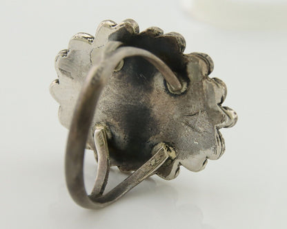 Navajo Ring 925 Silver Blue Turquoise Artist Siged Jerry Johnson C.80's