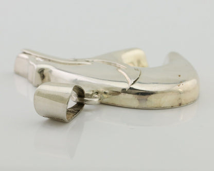 Navajo Spirit Bear Pendant 925 Sterling Silver Native Artist C.80's