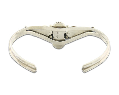 Vintage Navajo Bracelet 925 Silver Turquoise Traditional Handmade Signed SN