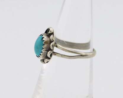 Navajo Ring 925 Silver Turquoise Artist Signed SkyStone Creations C.80's