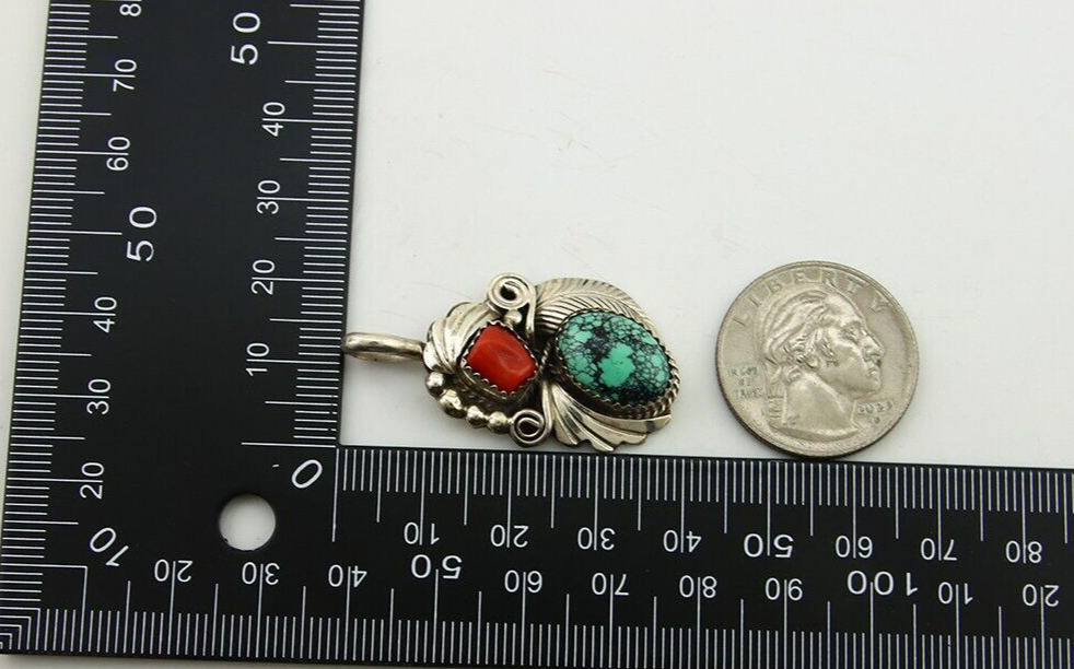 Navajo Necklace 925 Silver Spiderweb Turquoise Artist Signed Justin Morris C80s