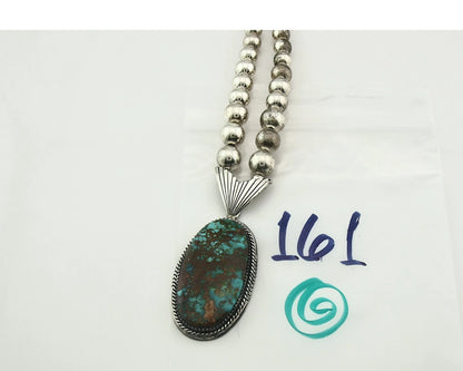 Navajo Necklace Earring Set Natural Turquoise Vintage Native American Artist C80
