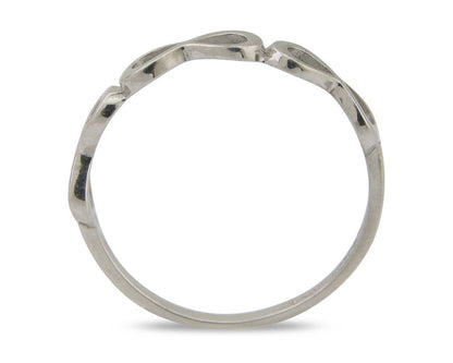Infinity Heart Promise Ring 925 Solid Silver Size 8.25