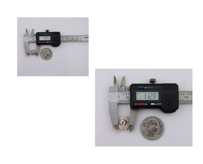 Navajo Handmade Earrings 925 Silver Natural Turquoise Native American Artist 80s