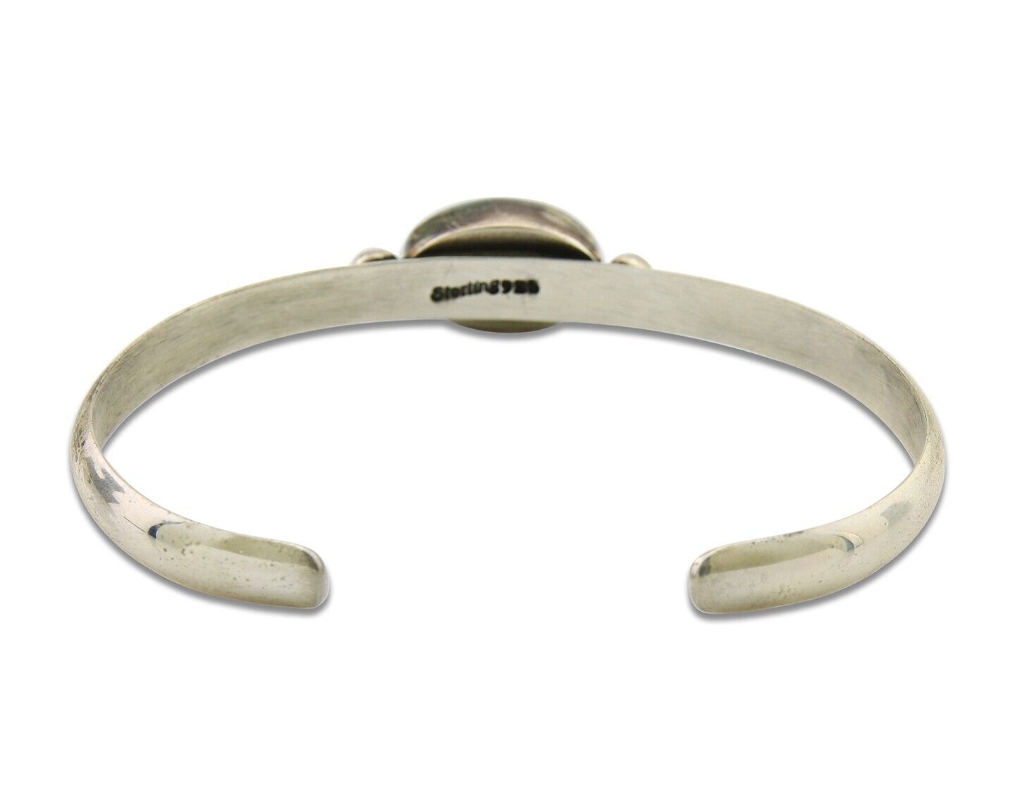 Navajo Cuff Bracelet 925 Silver Turquoise Cuff Native American Artist C.80's