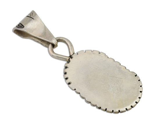 Navajo Necklace Pendant 925 Silver Turquoise Artist Tony Guerro C.80's