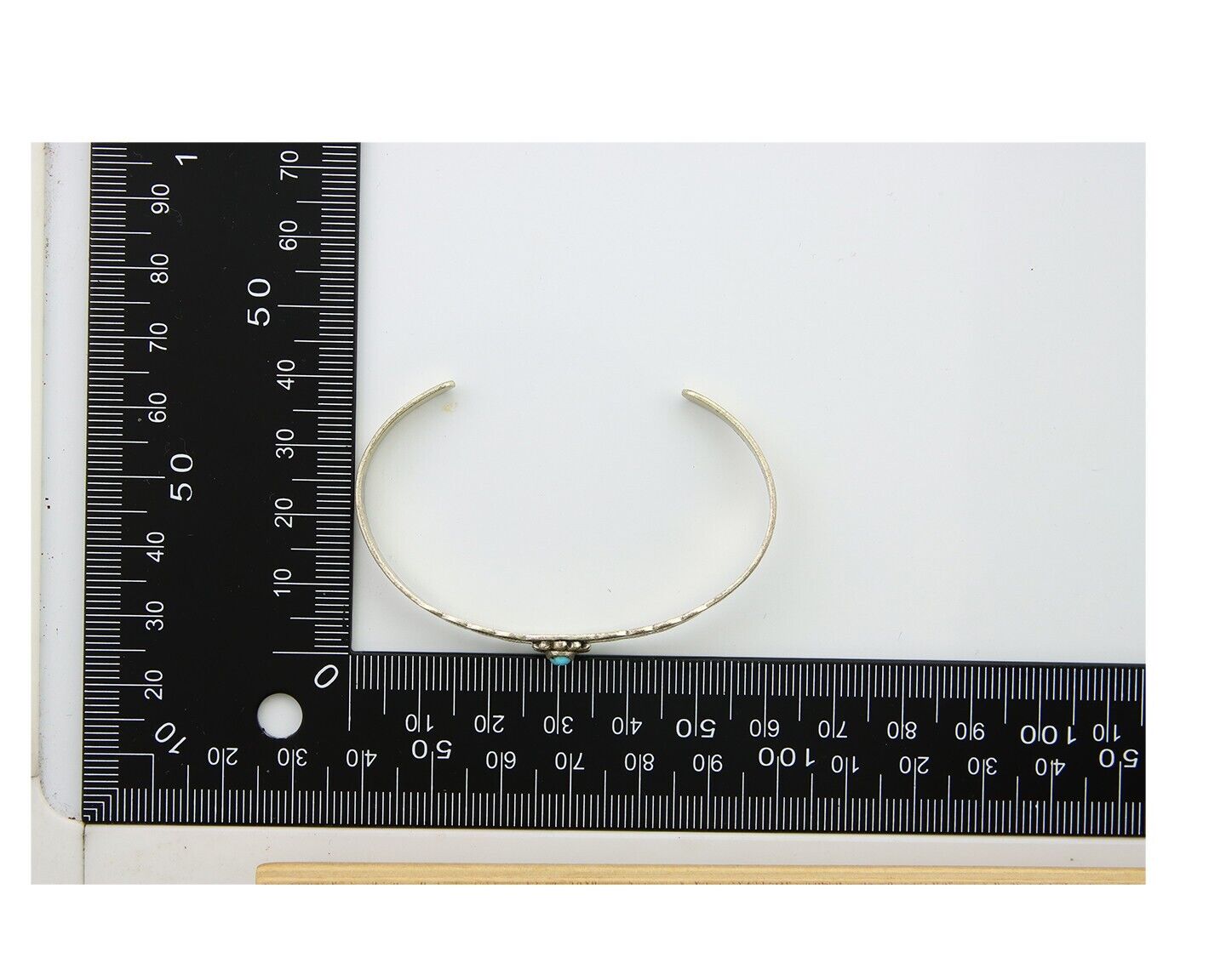 Navajo Cuff Bracelet 925 Silver Turquoise Cuff Native American Artist C.80's