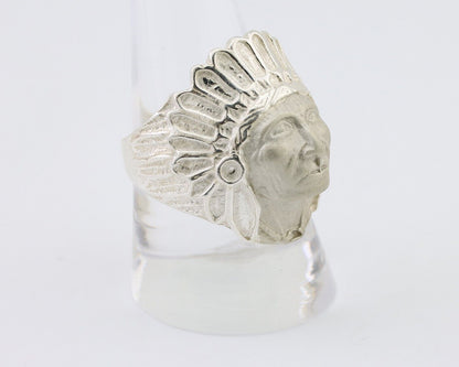 Indian Chief Ring 925 Sterling Silver SOLID CAST 925 STERLING SILVER Size 9.75