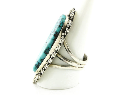 Navajo Ring .925 Silver Turquoise Mountain Artist Native American C.80's