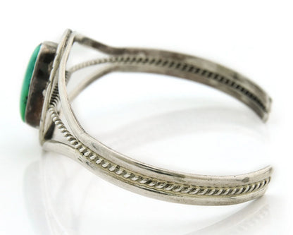 Navajo Cuff Bracelet 925 Sterling Silver Turquoise Vintage Handmade