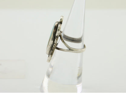 Navajo Handmade Ring 925 Silver Turquoise Native Artist C.80's