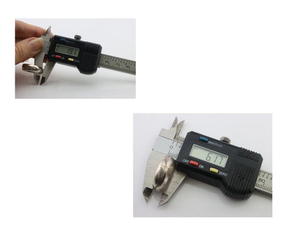 Navajo Hand Stamped Band 925 Silver 6.0 mm Signed Larry Chavez Size 7.5 C.80's