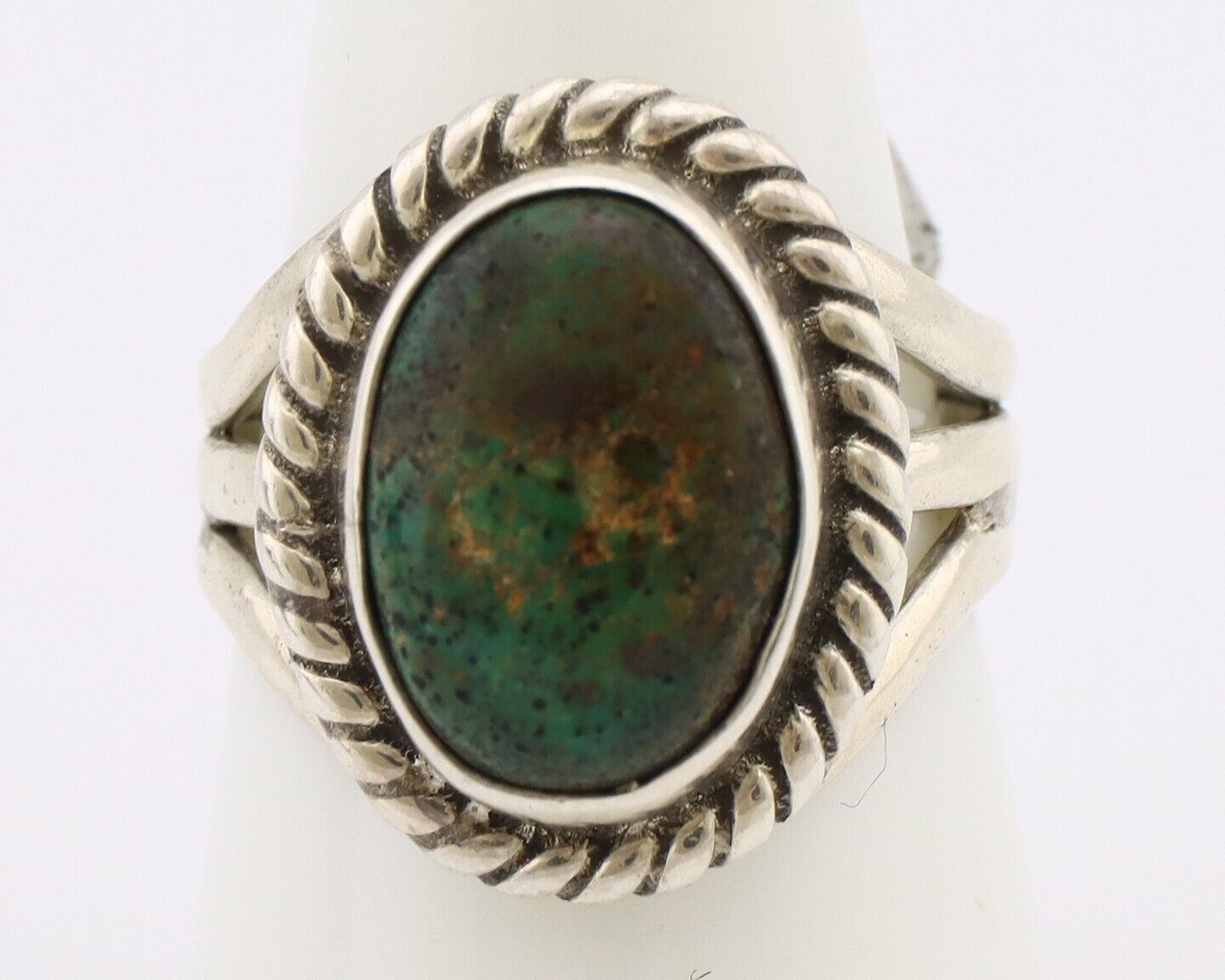 Navajo Ring 925 Silver Arizona Turquoise Native American Artist C.80's