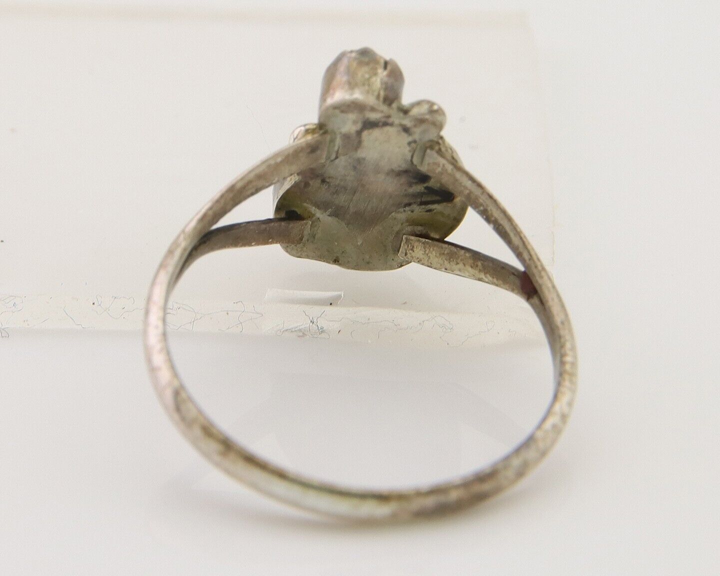 Navajo Handmade Ring 925 Silver Turquoise & Coral Native Artist C.80's