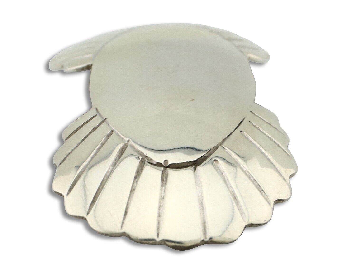 Women's Navajo Hair Clip Hand Stamped 925 Silver Artist Signed C Montoya C.80's