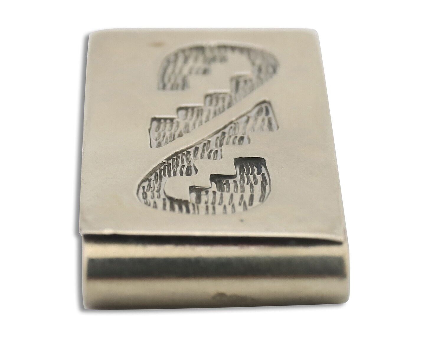 Navajo Money Clip Handmade .925 Silver & .999 Nickle C.80's
