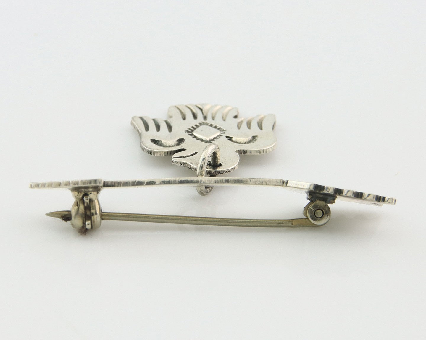 Navajo Pin Sterling Silver Thunderbird Arrow Artist Native American Artist