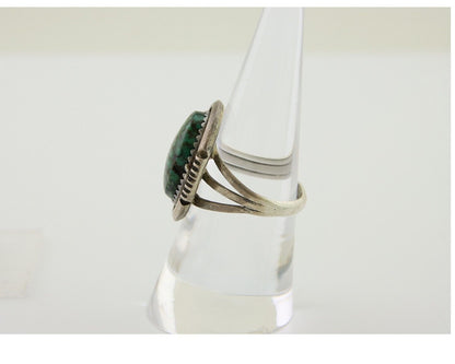 Navajo Ring 925 Silver Turquoise Artist Siged William Denetdale C.80's