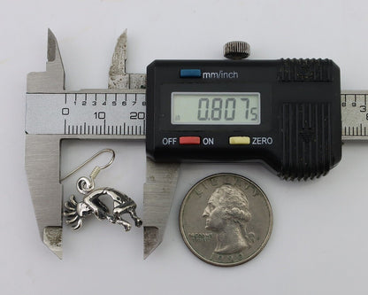 Navajo Kokopelli Dangle Earrings 925 Silver Native American Artist C.80's