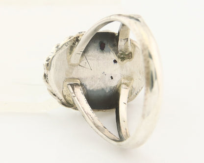 Navajo Ring 925 Sterling Natural Mined Arizona Turquoise C.80's Size 6.0
