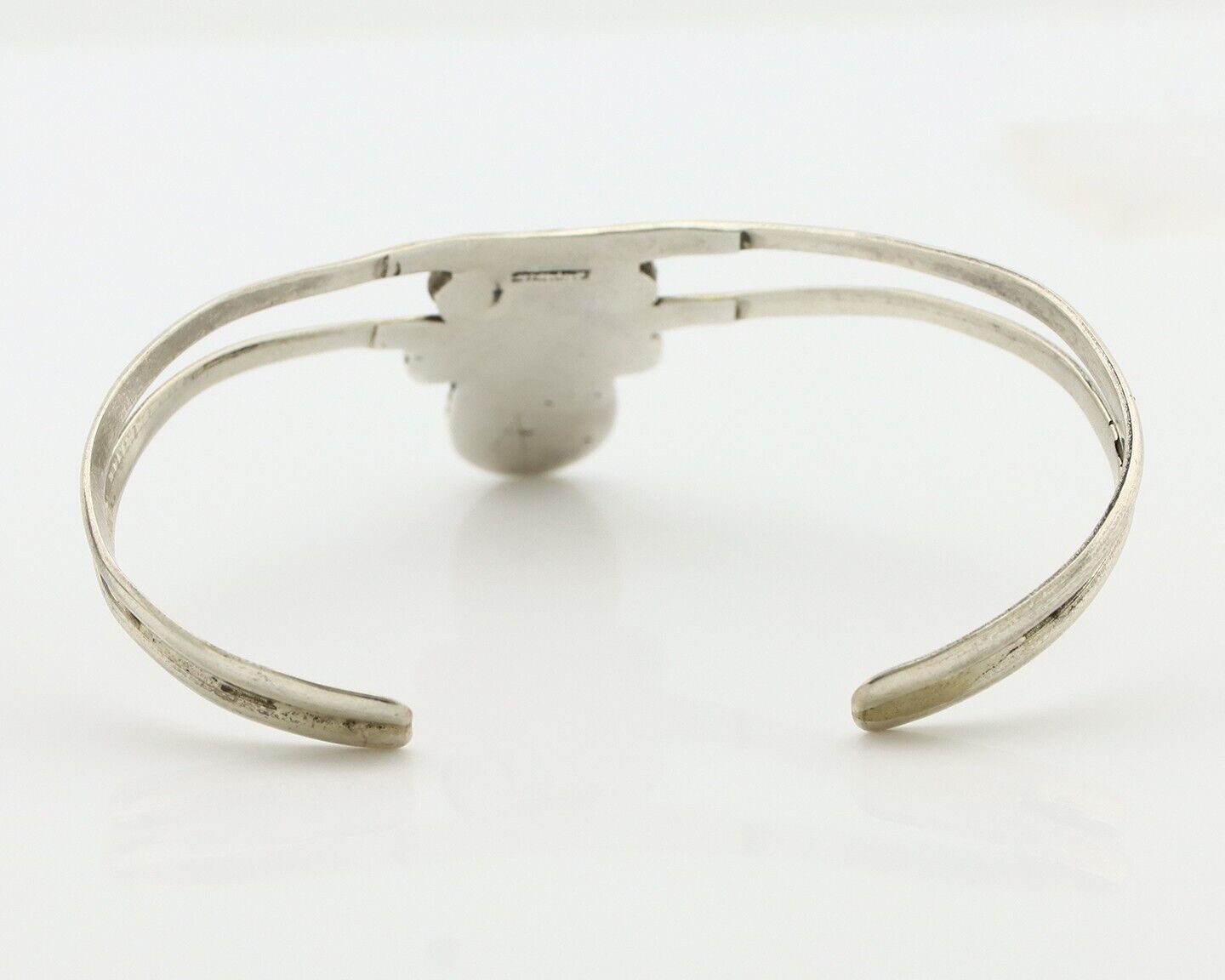 Navajo Bracelet 925 Silver Kingman Turquoise Artist Native American C.80's