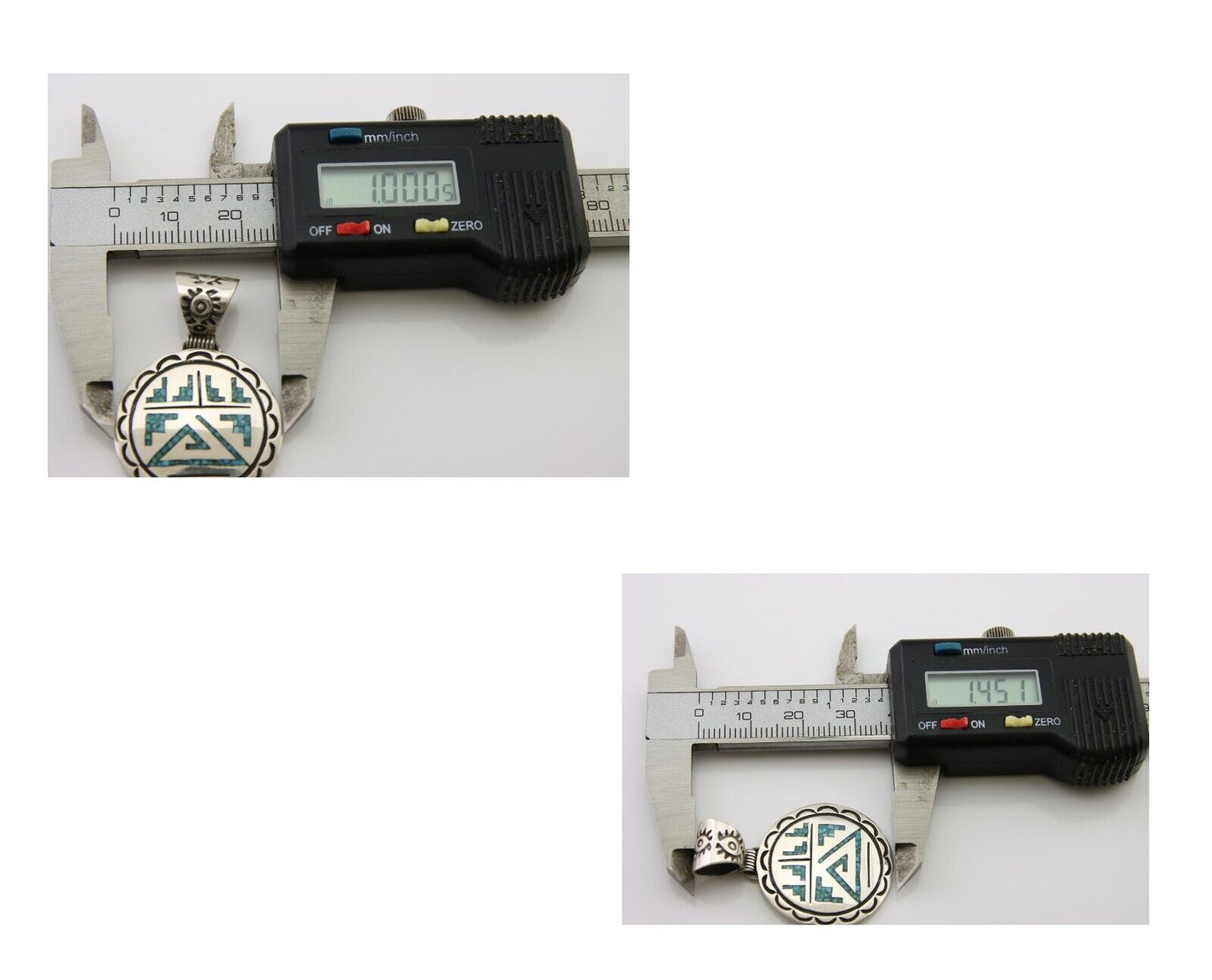 Navajo Necklace 925 Silver Natural Turquoise Artist Signed Stanley Bain C.80's