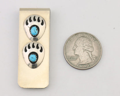 Navajo Claw Money Clip Handmade .925 Silver & .999 Nickle Native Artist C.80's