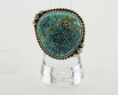 Navajo Handmade Ring 925 Silver Turquoise Native Artist C.80's