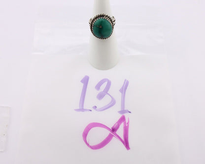 Navajo Ring 925 Silver Damele Turquoise Native American Artist C.80's