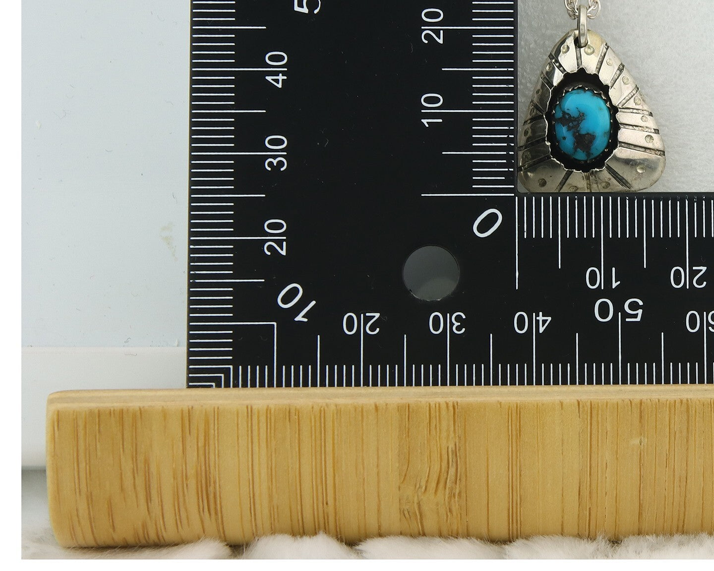 Navajo Sterling Silver Necklace Authentic Turquoise Vintage Handmade