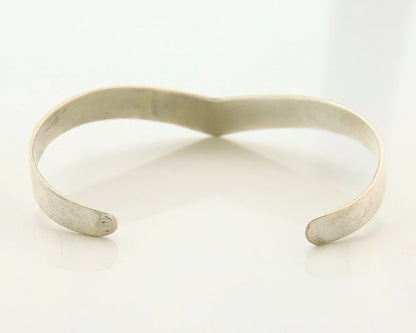 Navajo Cuff Bracelet 925 Sterling Silver Vintage Handmade Signed RainCloud