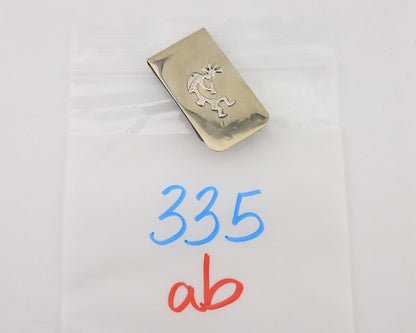 Navajo Kokopelli Money Clip Handmade .925 Silver & .999 Nickle C.80's