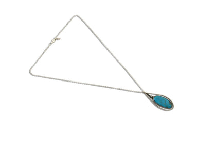 Navajo Necklace 925 Silver Natural Turquoise Native American C.80's