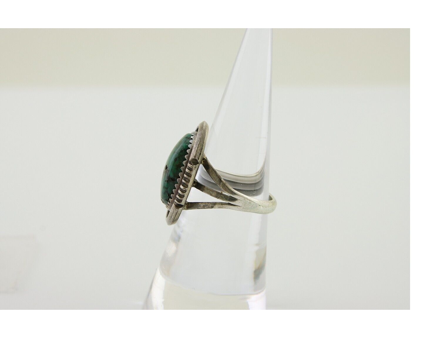 Navajo Ring 925 Silver Turquoise Artist Siged William Denetdale C.80's