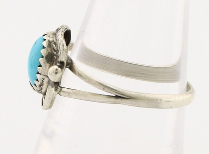 Navajo Ring 925 Silver Turquoise Artist Signed SkyStone Creations C.80's