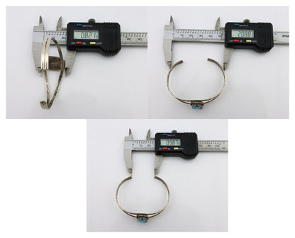 Navajo Bracelet 925 Silver Sleeping Beauty Turquoise Native American C.80's