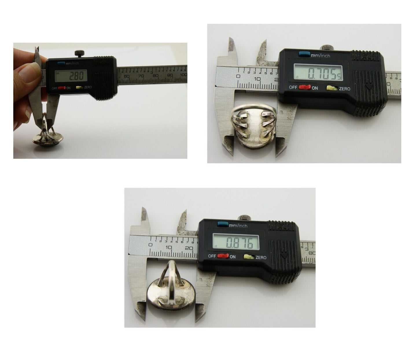 Navajo Ring 925 Silver Turquoise Artist Siged William Denetdale C.80's