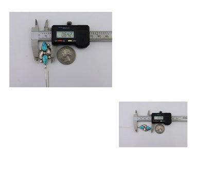 Navajo Turquoise Handmade Necklace 925 Silver Signed Simplicio C.80's