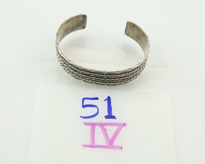 Men's Navajo Bracelet 925 Silver Artist Signed C Montoya Cuff C.80's