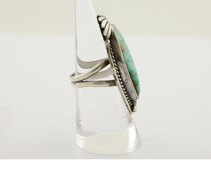 Navajo Ring 925 Silver Turquoise Artist Signed MC C.80's