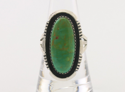Navajo Ring 925 Silver Natural Turquoise Artist Signed William Denetdale C.80's
